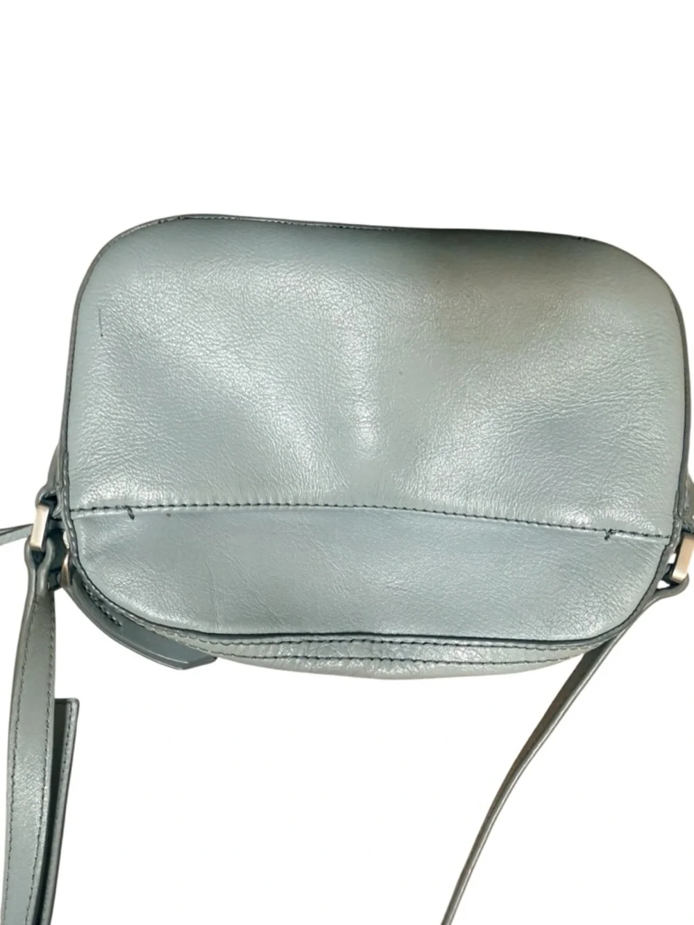 Fossil Women's Liza Camera Bag Smokey Blue Zip Closure Cross-Body Women’s Purse